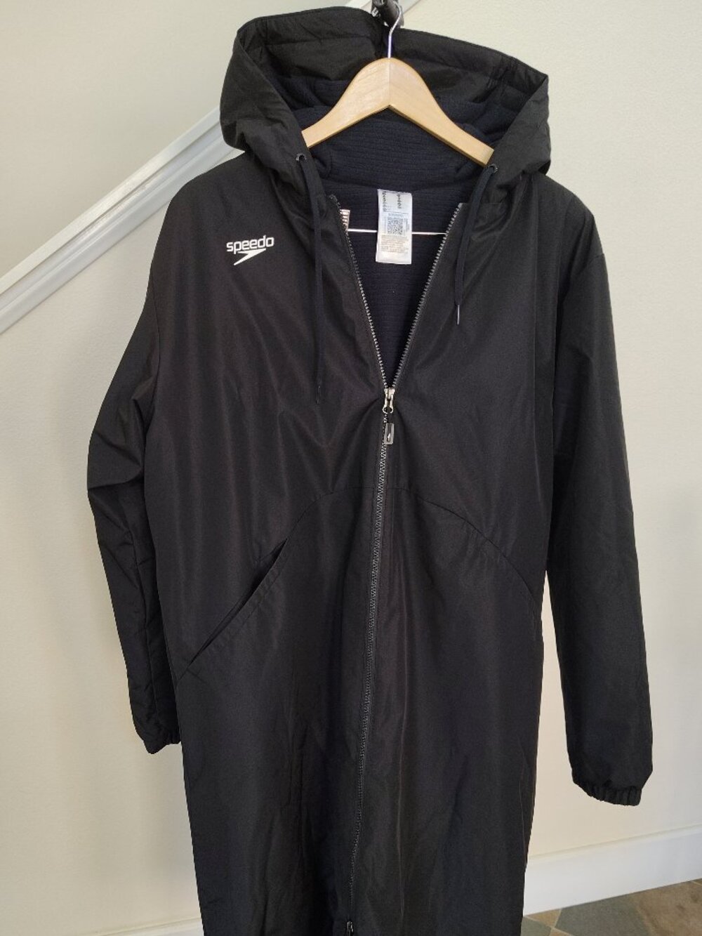 NWOT Speedo Unisex Elite Parka Long Jacket Fleece Lined Team - Picture 2 of 9
